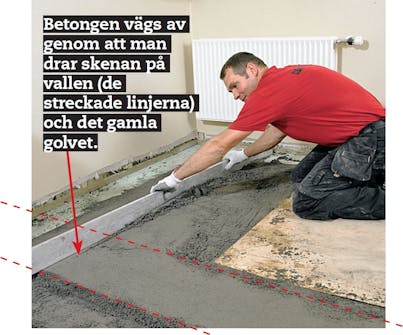 Golvvärme på betongplatta: När du jämnar till betongen Golvvärme på betongplatta: När du jämnar till betongen